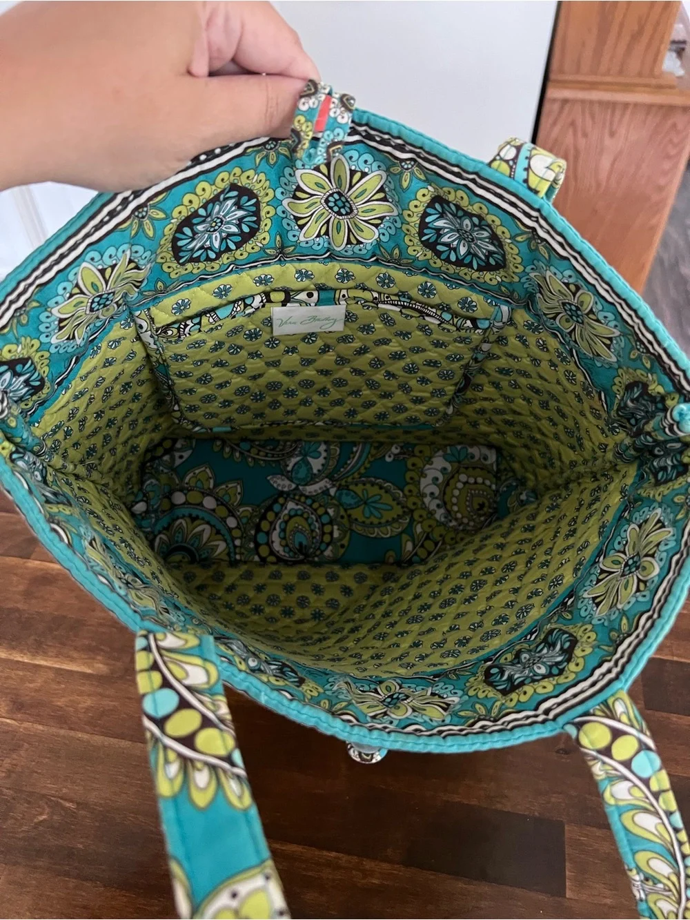 Vera Bradley Peacock Tote Bag & Wallet Set (retired)